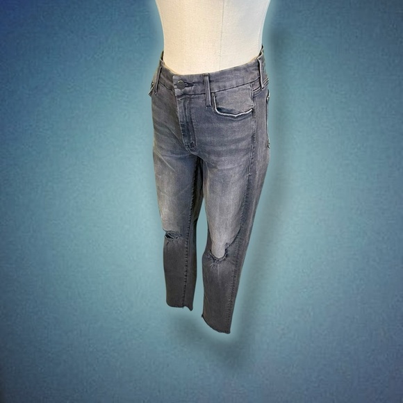 NWOT MOTHER Denim ‘The Looker Ankle Fray’ Jeans in “Burning Out Lanterns” Sz 27 - Picture 4 of 16